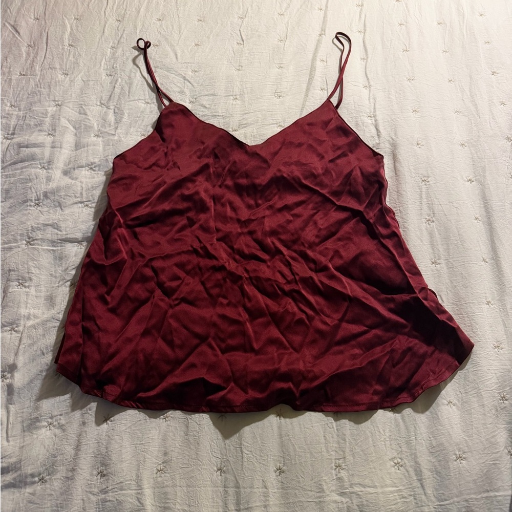 Chic Burgundy Camisole Top
